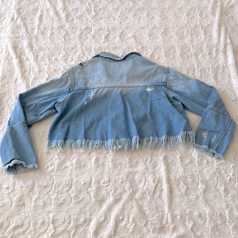 Forever 21 Cropped Denim Jacket - Picture 2 of 2